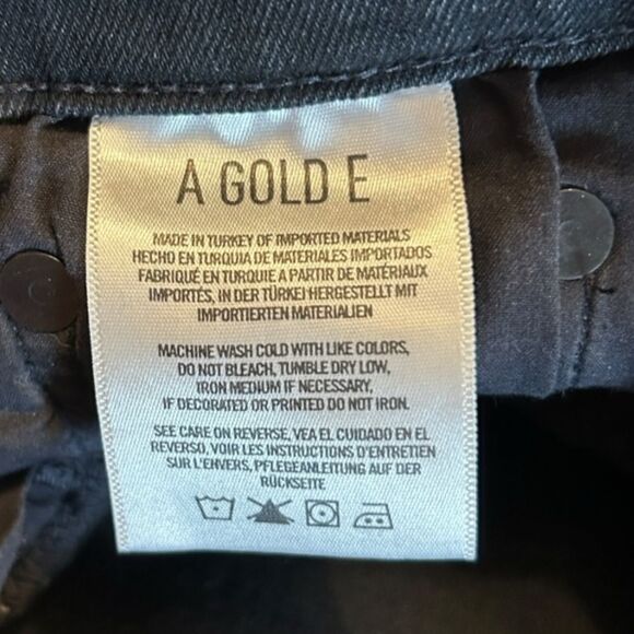 AGOLDE Sophie High Rise Distressed Skinny Crop in Temple Black, Size 28 - Picture 10 of 11